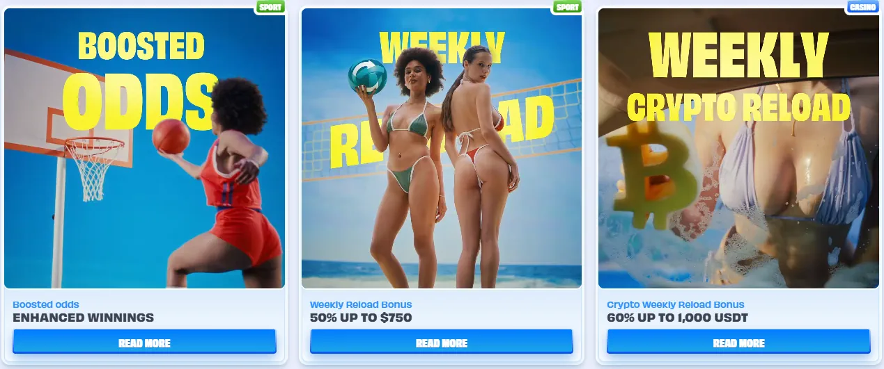 Weekly Bonuses at Onlyspins